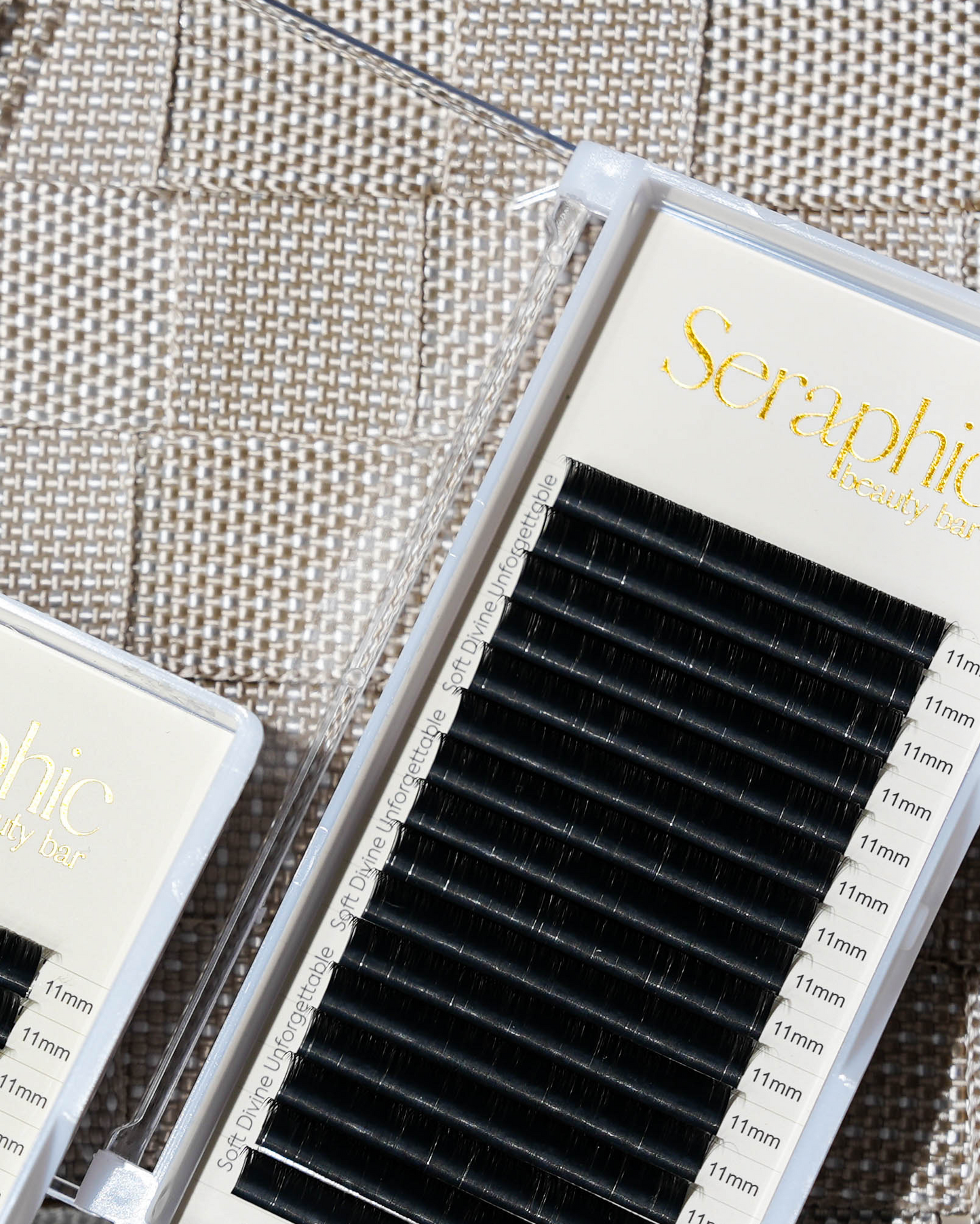 Single Length Matte Black Lash Trays (16 lines)