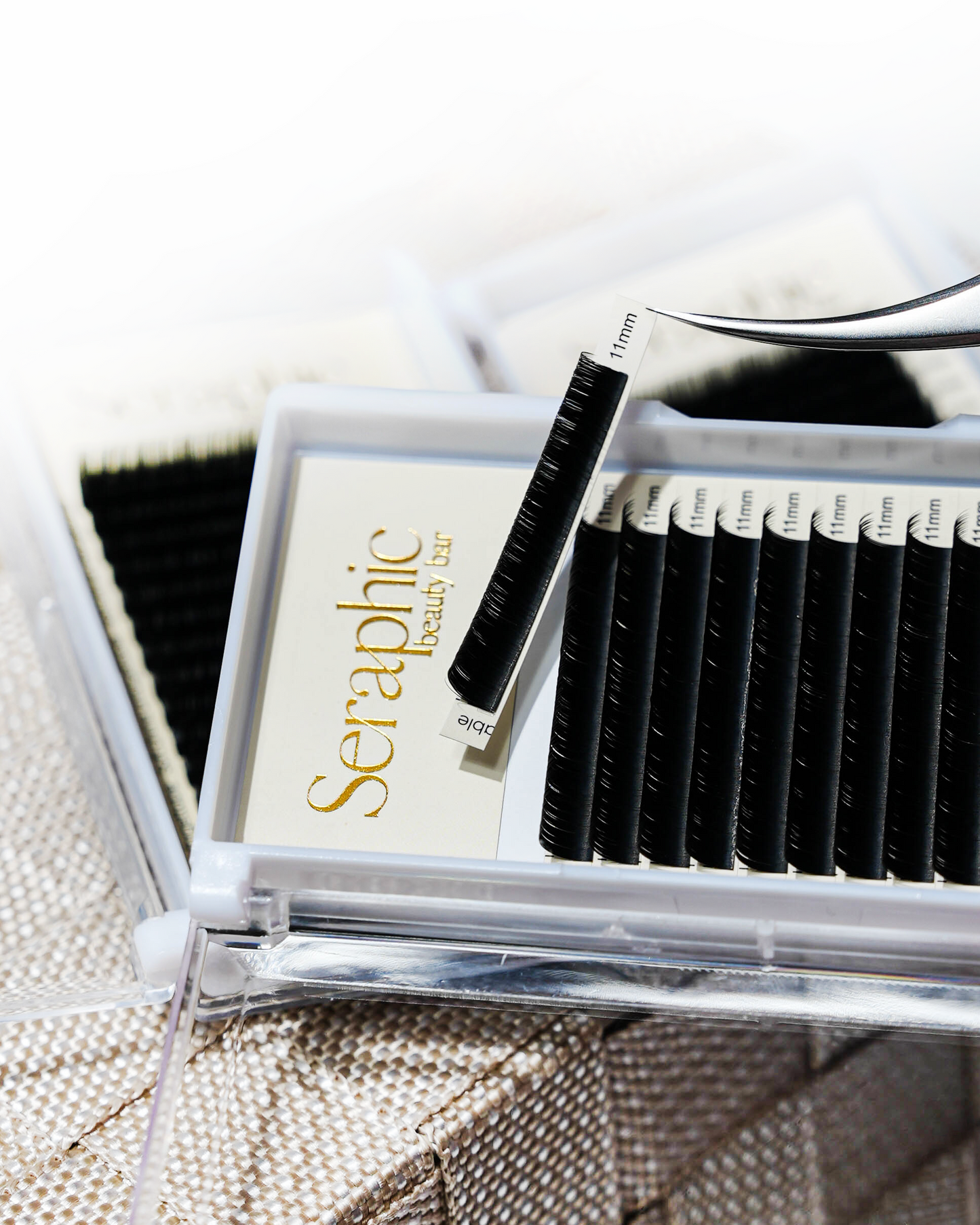 Single Length Matte Black Lash Trays (16 lines)